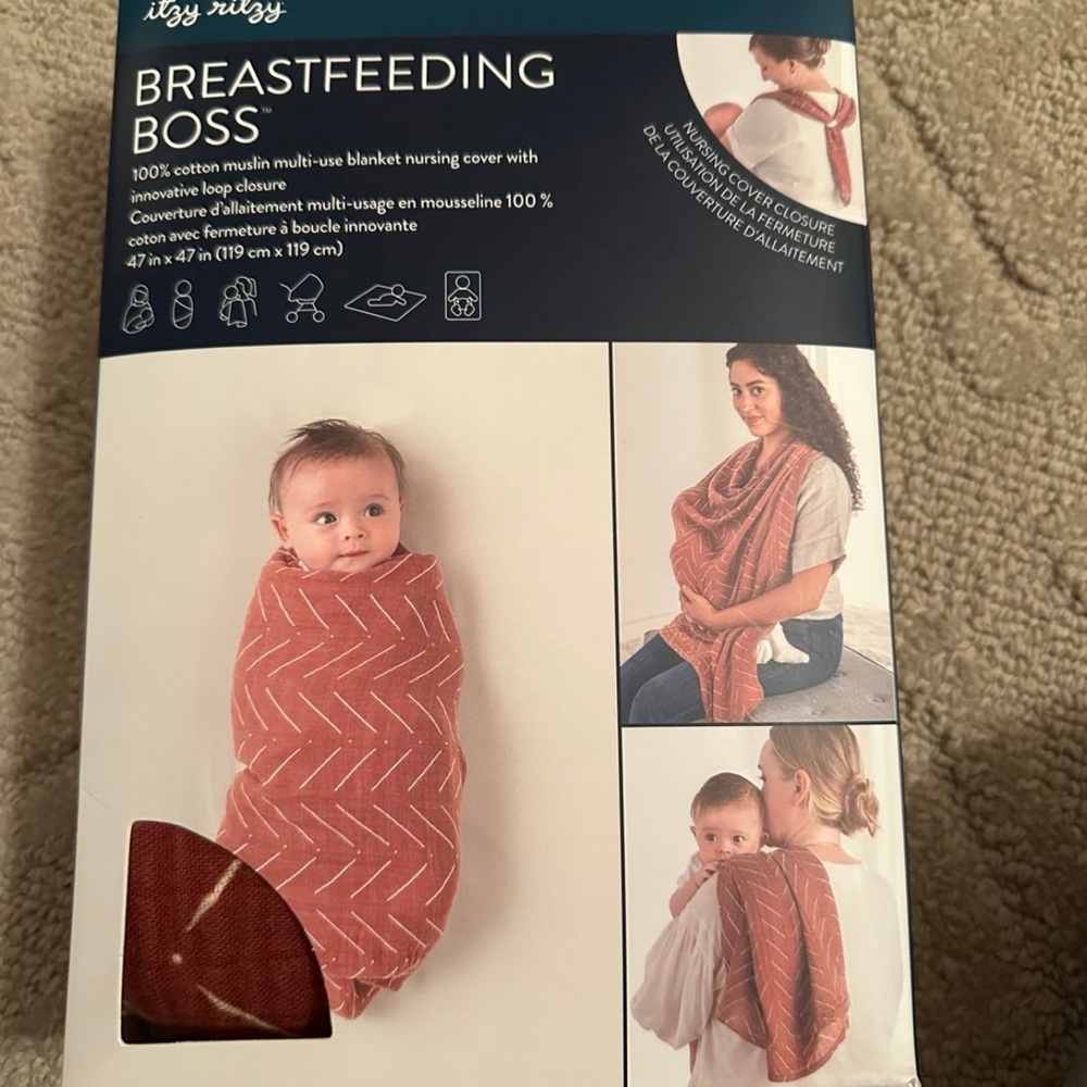 Itzy Ritzy Breastfeeding Boss Cover in Rust
